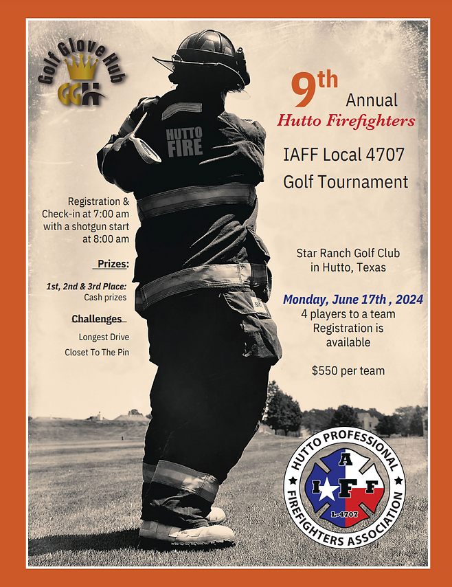 9th Annual Firefighters Golf Tournament Flyer