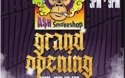 Ash Smoke & Glass Grand Opening Poster