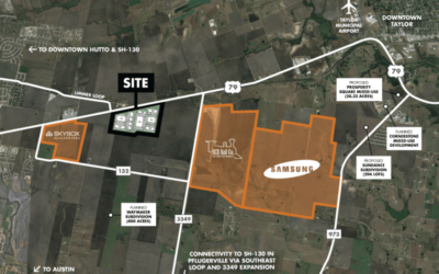 Hutto Mega TechCenter Ariel Site Plan